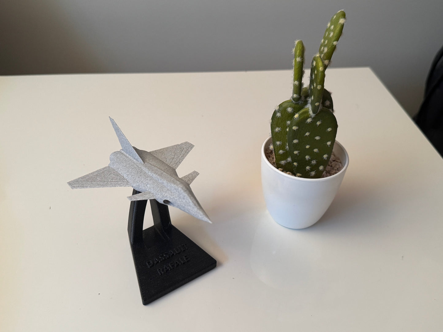 Le RAFALE Imprimé en 3D - Maquette + Socle personnalisé